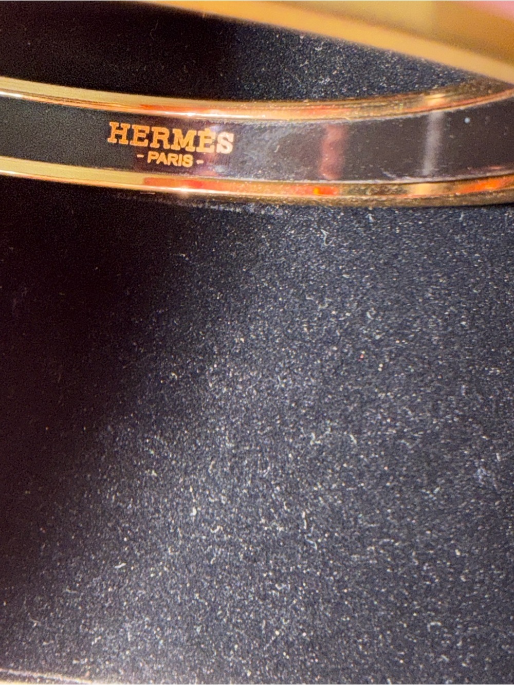 Hermès Les Clés Pink Enamel Bangle Bracelet Rose Gold Plated Size 65 - Picture 5 of 6